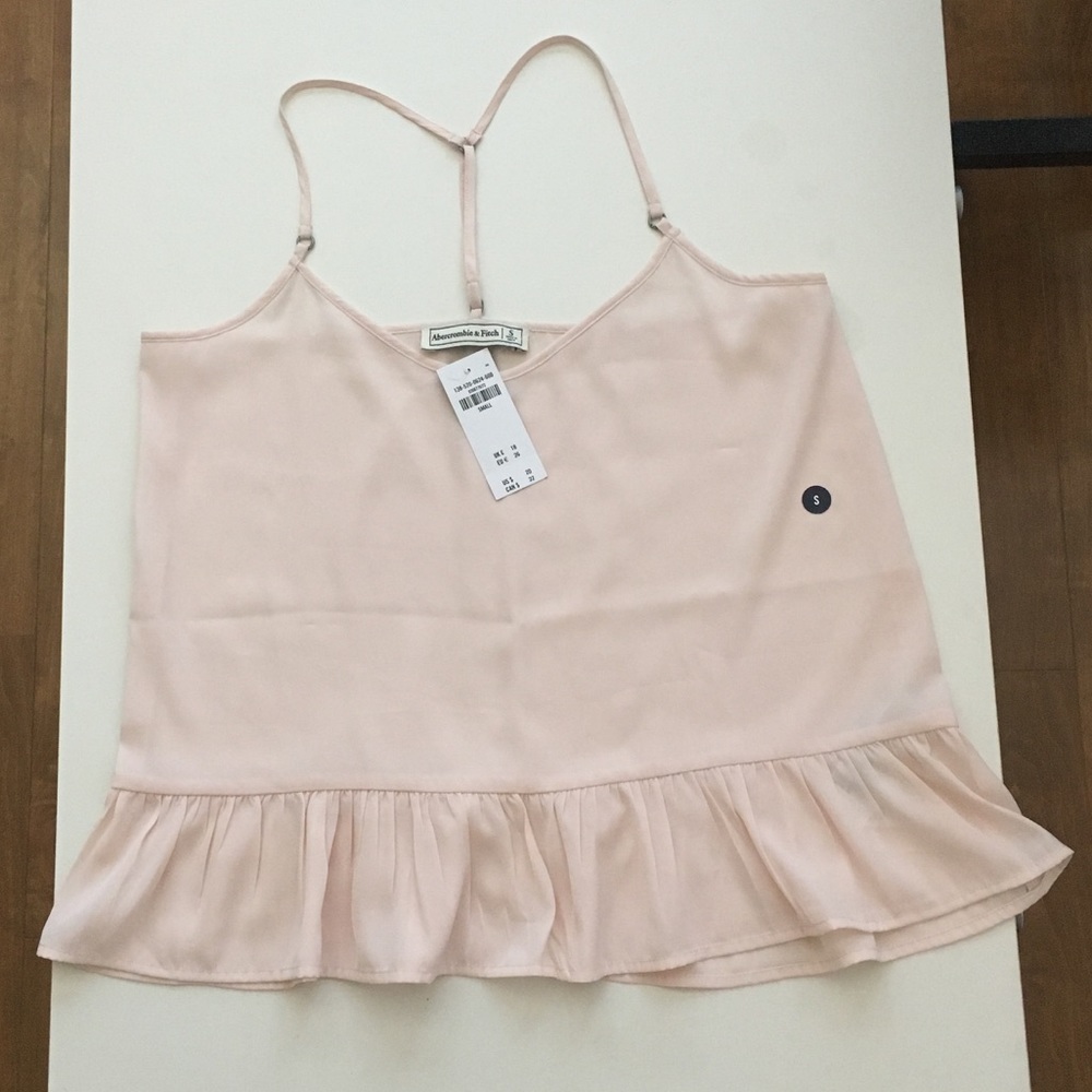 NWT Baby Pink Peplum Flowy Tank Top